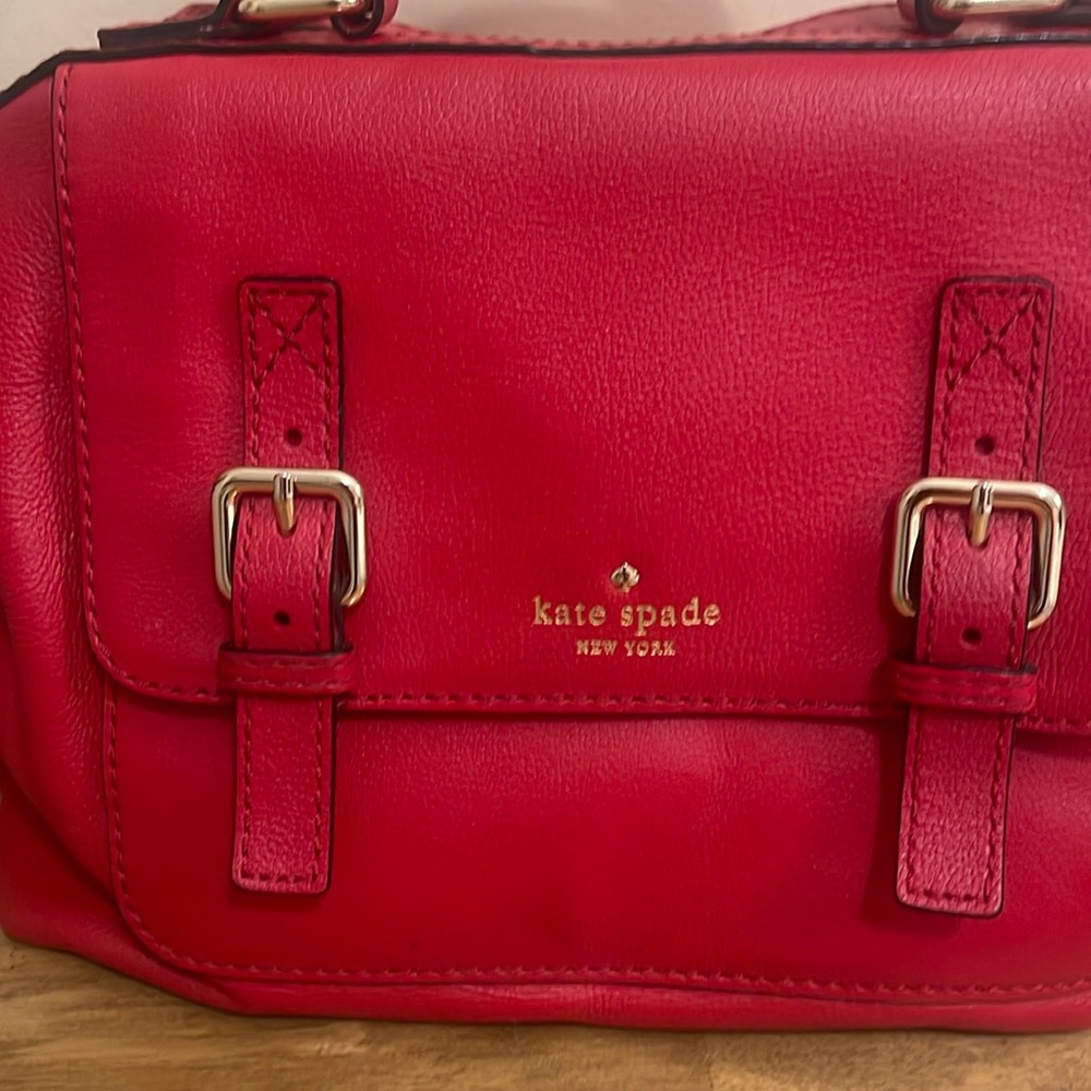 Kate Spade red purse, bought in early 2000s.